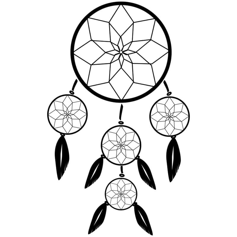 Kolorowanka Łapacz Snów 2