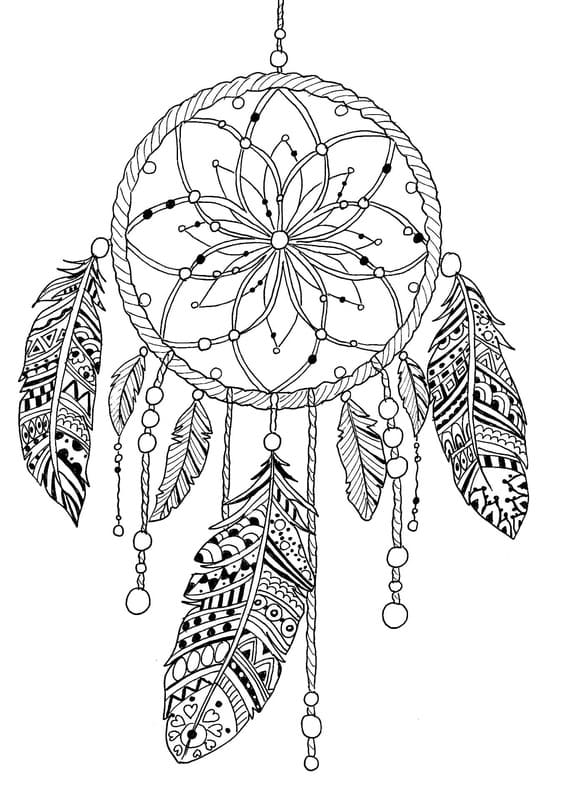 Kolorowanka Łapacz Snów 7