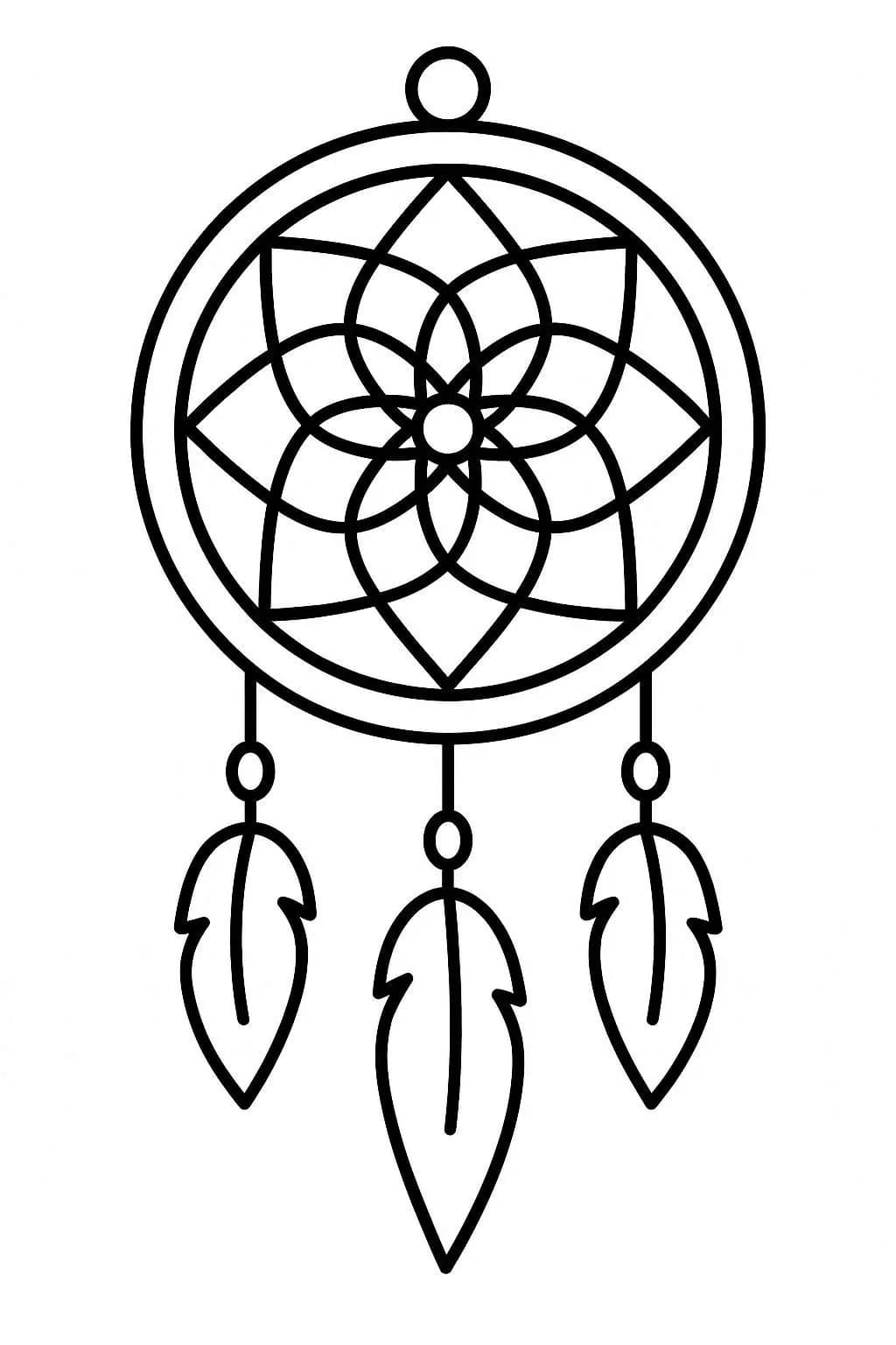 Kolorowanka Łapacz Snów wydruku