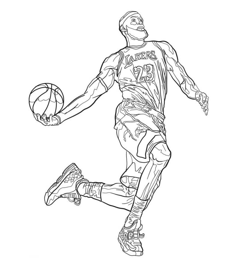 Kolorowanka LeBron James dla dzieci