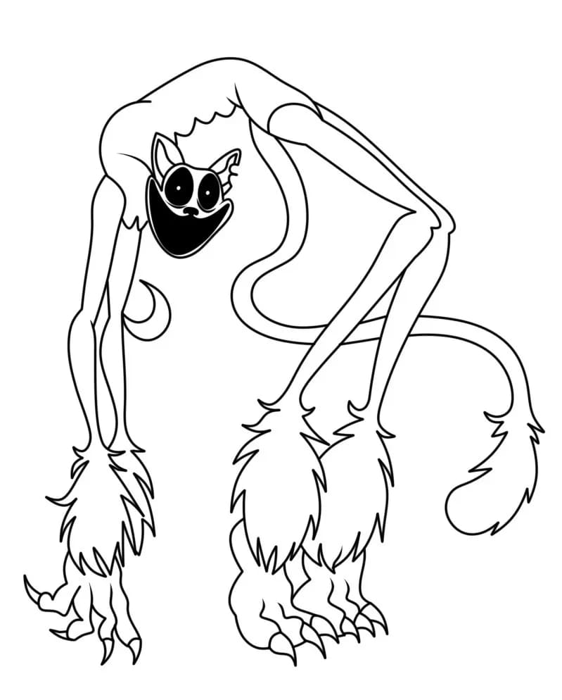 Kolorowanka Narysuj CatNap 2