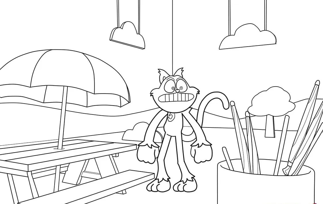 Kolorowanka Narysuj CatNap 3