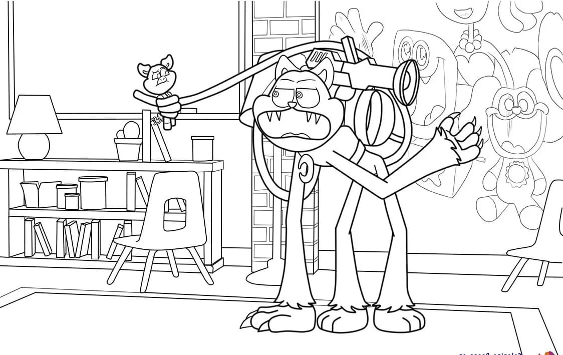 Kolorowanka Narysuj CatNap 6