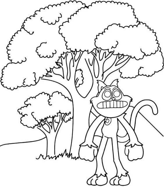 Kolorowanka Narysuj CatNap bezpłatny