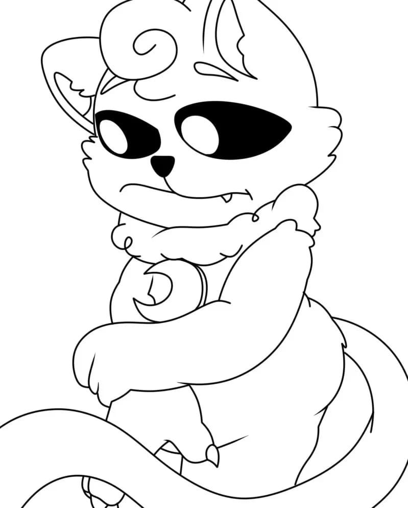 Kolorowanka Narysuj CatNap podstawowy