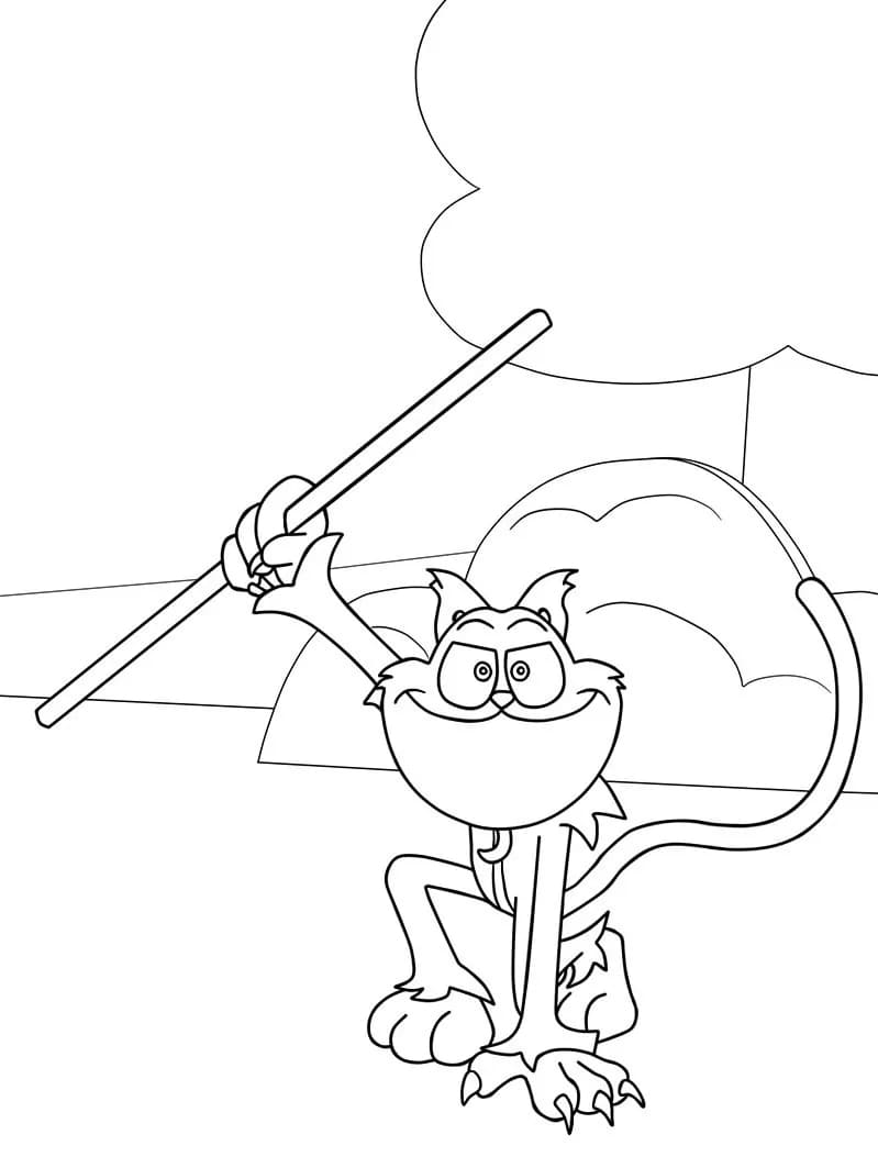 Kolorowanka Narysuj CatNap wydruku podstawowy