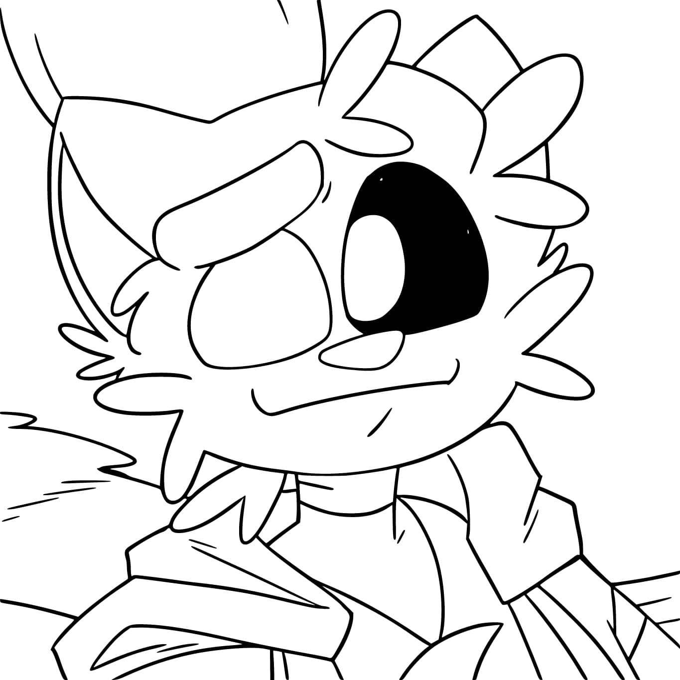 Kolorowanka Narysuj CatNap wydruku prosty