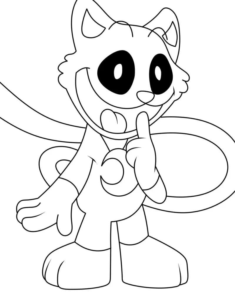 Kolorowanka Narysuj CatNap wydruku