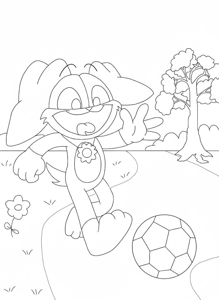 Kolorowanka Narysuj DogDay 2