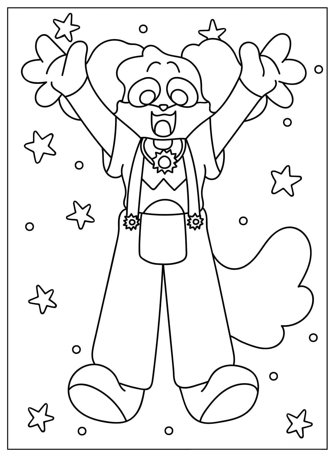 Kolorowanka Narysuj DogDay bezpłatny łatwy