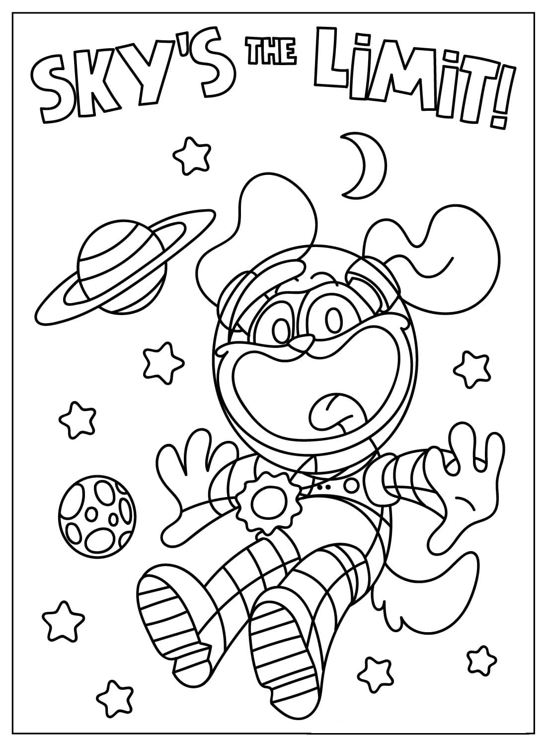 Kolorowanka Narysuj DogDay bezpłatny wydruku łatwy