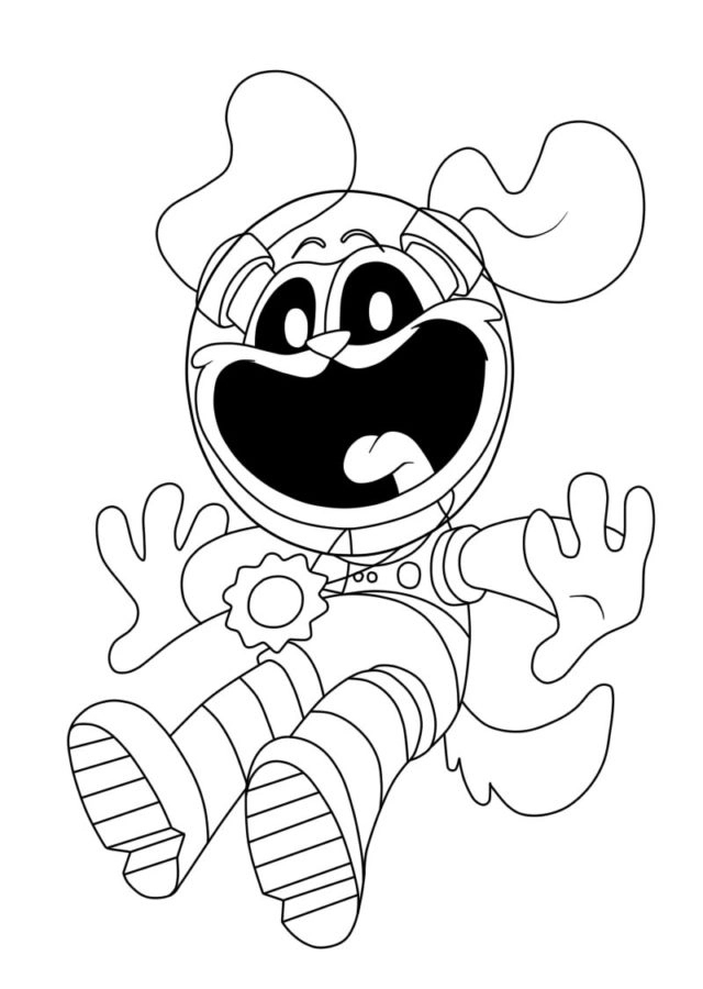 Kolorowanka Narysuj DogDay bezpłatny wydruku prosty