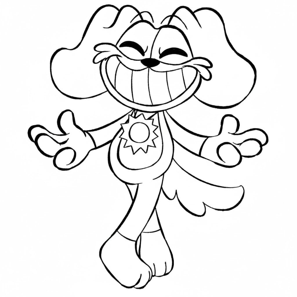 Kolorowanka Narysuj DogDay dla dzieci