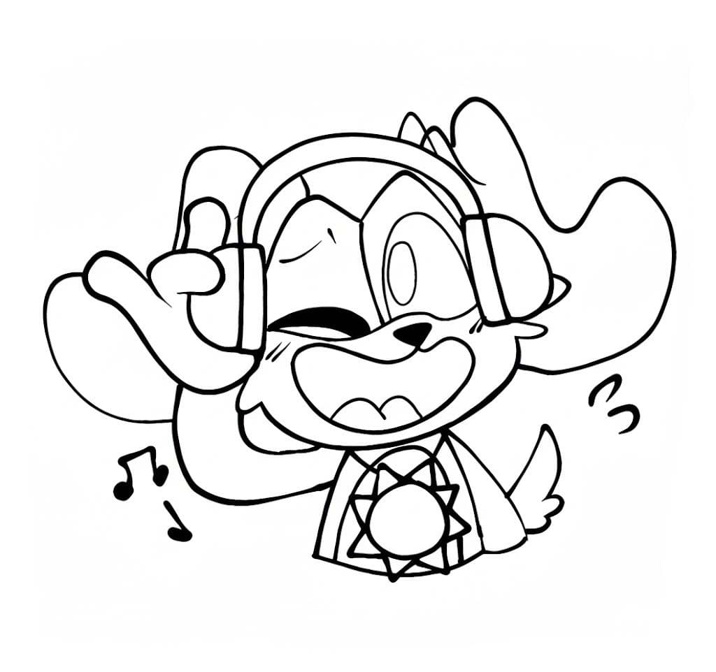 Kolorowanka Narysuj DogDay prosty