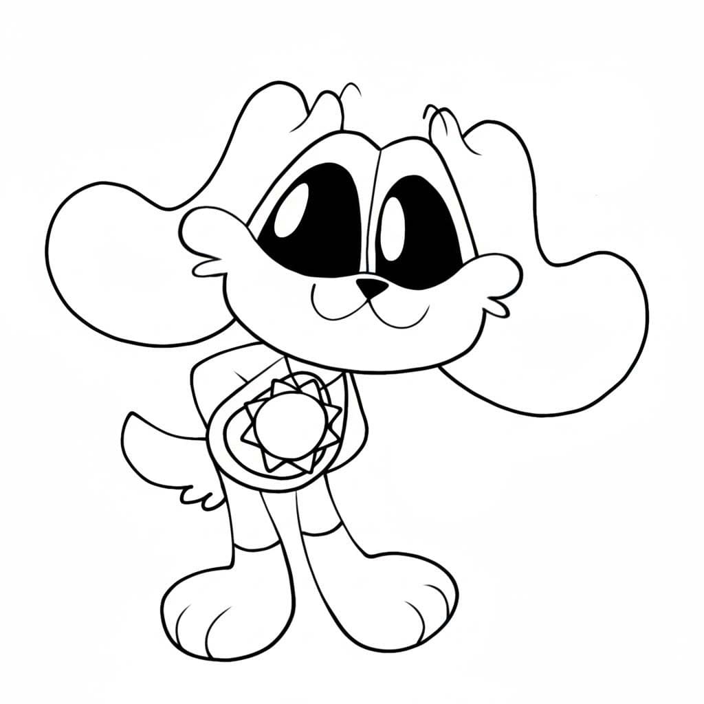 Kolorowanka Narysuj DogDay wydruku