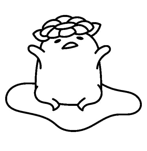 Kolorowanka Narysuj Gudetama 5