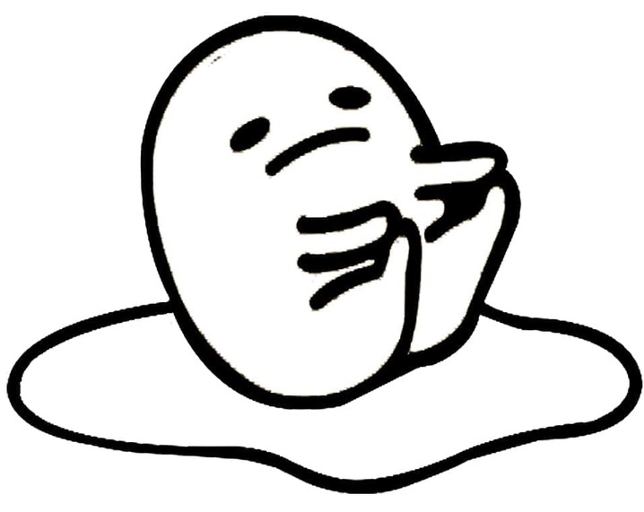 Kolorowanka Narysuj Gudetama bezpłatny wydruku