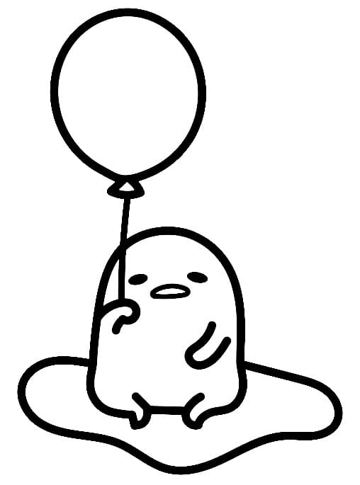 Kolorowanka Narysuj Gudetama łatwy