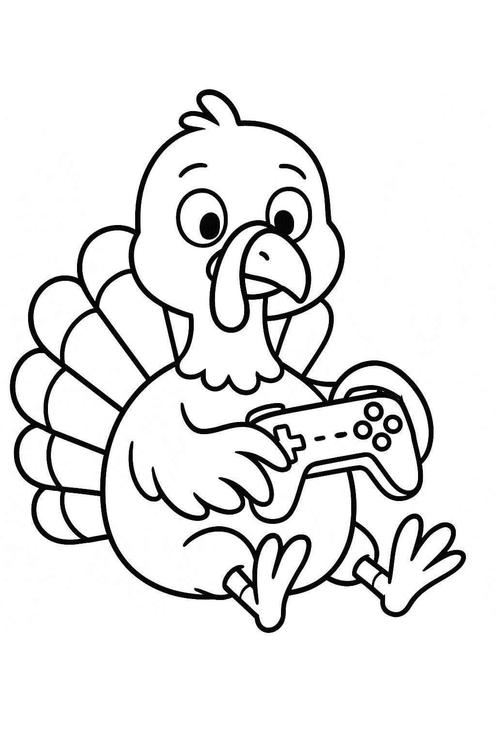 Kolorowanka Narysuj Indyk