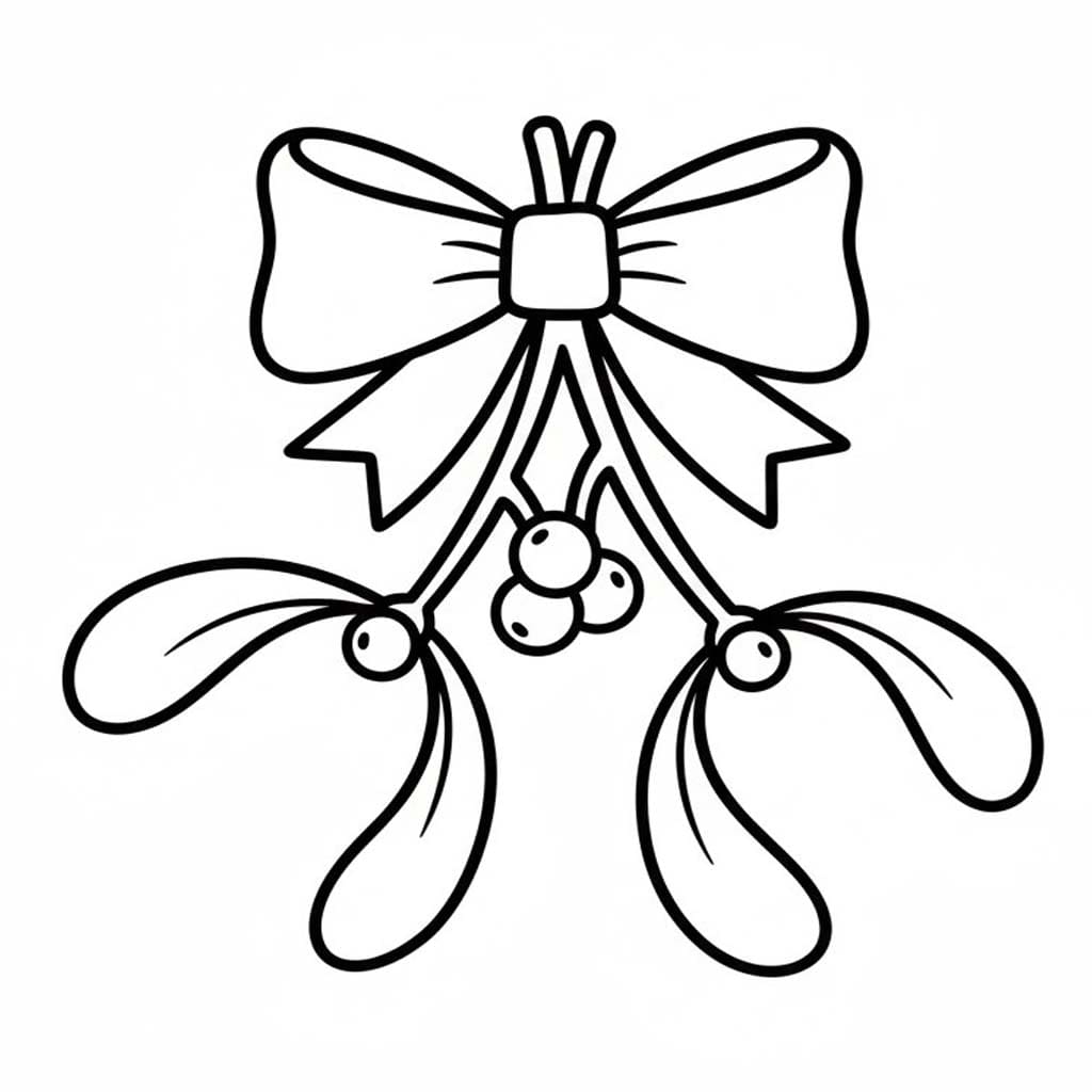 Kolorowanka Narysuj Jemioła