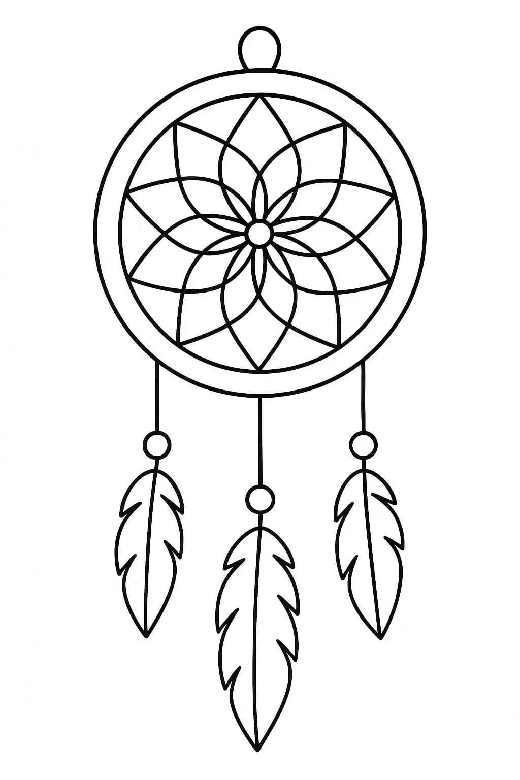 Kolorowanka Narysuj Łapacz Snów podstawowy