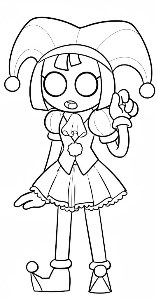 Kolorowanka Narysuj Pomni 1