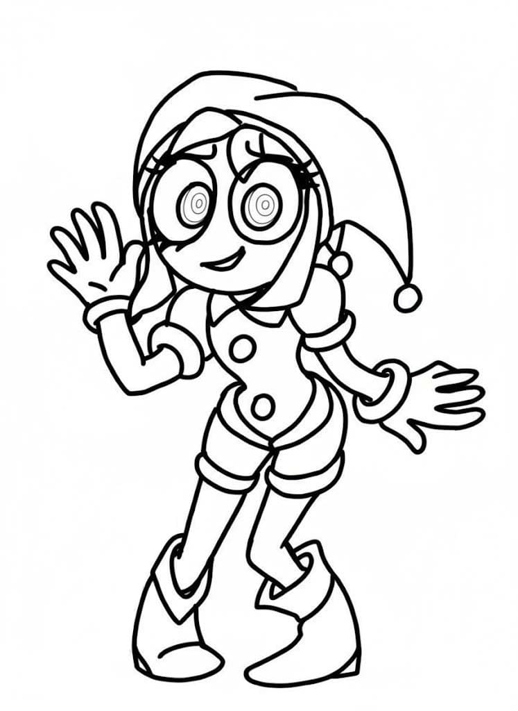 Kolorowanka Narysuj Pomni 4