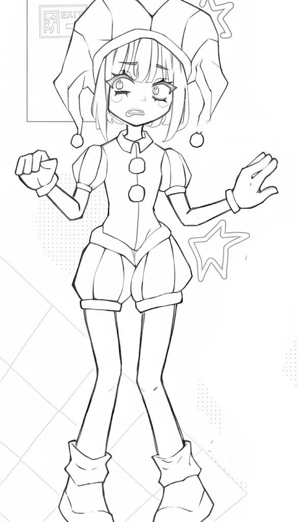 Kolorowanka Narysuj Pomni 5