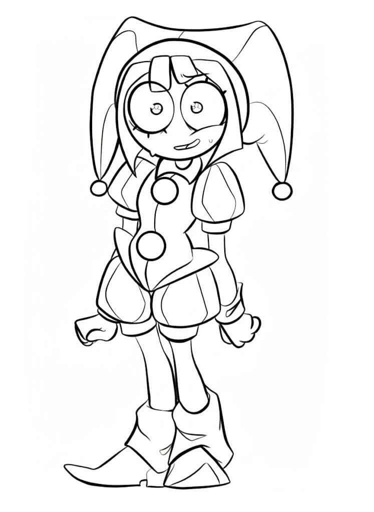 Kolorowanka Narysuj Pomni 7