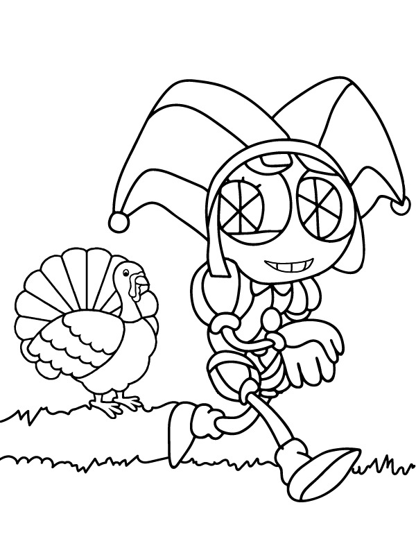 Kolorowanka Narysuj Pomni bezpłatny dla dzieci