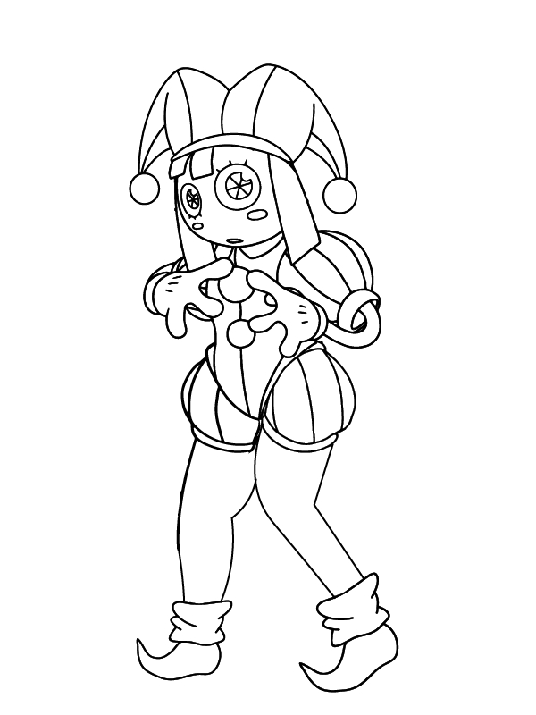 Kolorowanka Narysuj Pomni bezpłatny łatwy