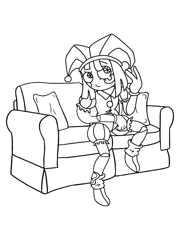 Kolorowanka Narysuj Pomni bezpłatny prosty