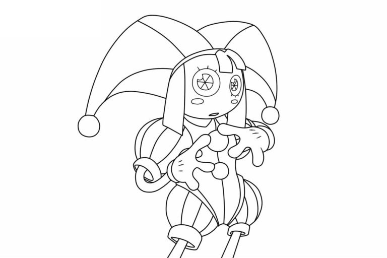 Kolorowanka Narysuj Pomni bezpłatny wydruku łatwy