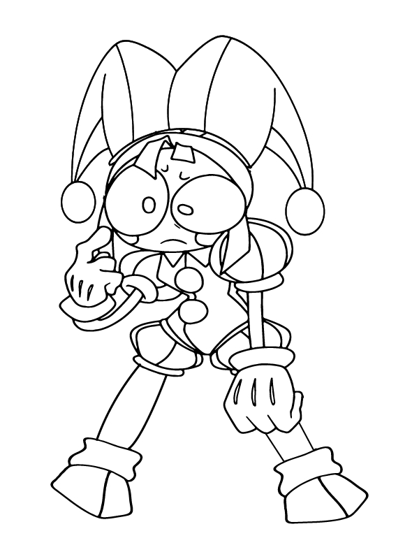 Kolorowanka Narysuj Pomni bezpłatny wydruku podstawowy