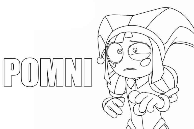 Kolorowanka Narysuj Pomni bezpłatny wydruku prosty