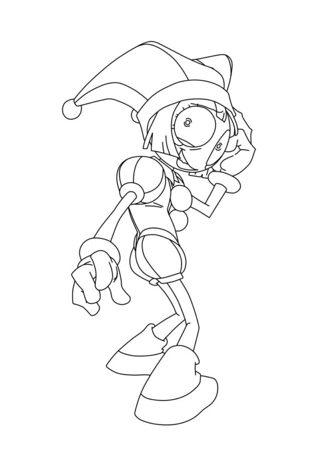 Kolorowanka Narysuj Pomni dla dzieci