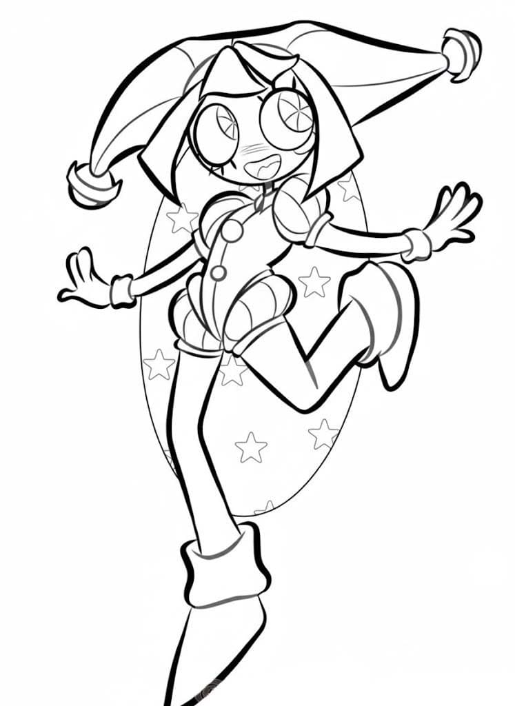 Kolorowanka Narysuj Pomni łatwy