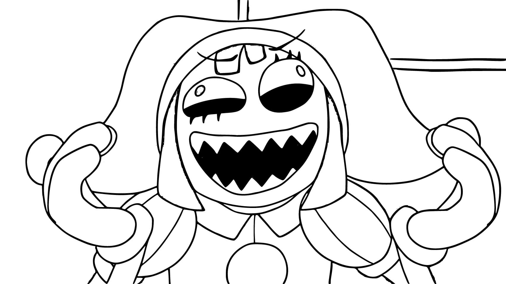 Kolorowanka Narysuj Pomni prosty