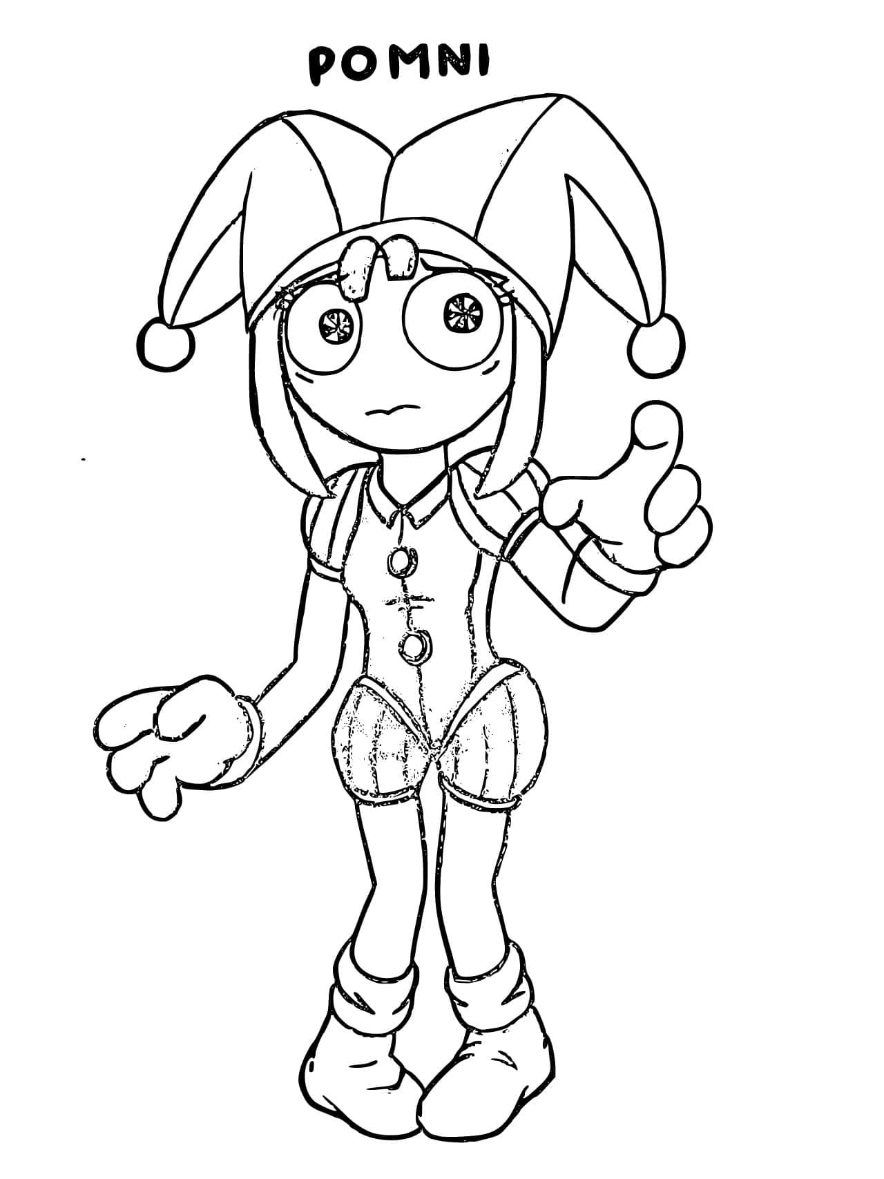 Kolorowanka Narysuj Pomni wydruku prosty