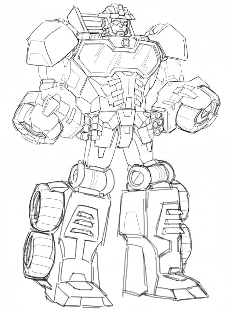 Kolorowanka Narysuj Rescue Bots 5