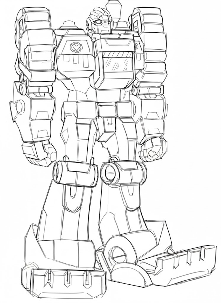 Kolorowanka Narysuj Rescue Bots 7