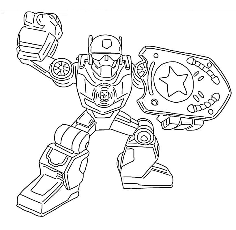 Kolorowanka Narysuj Rescue Bots bezpłatny dla dzieci