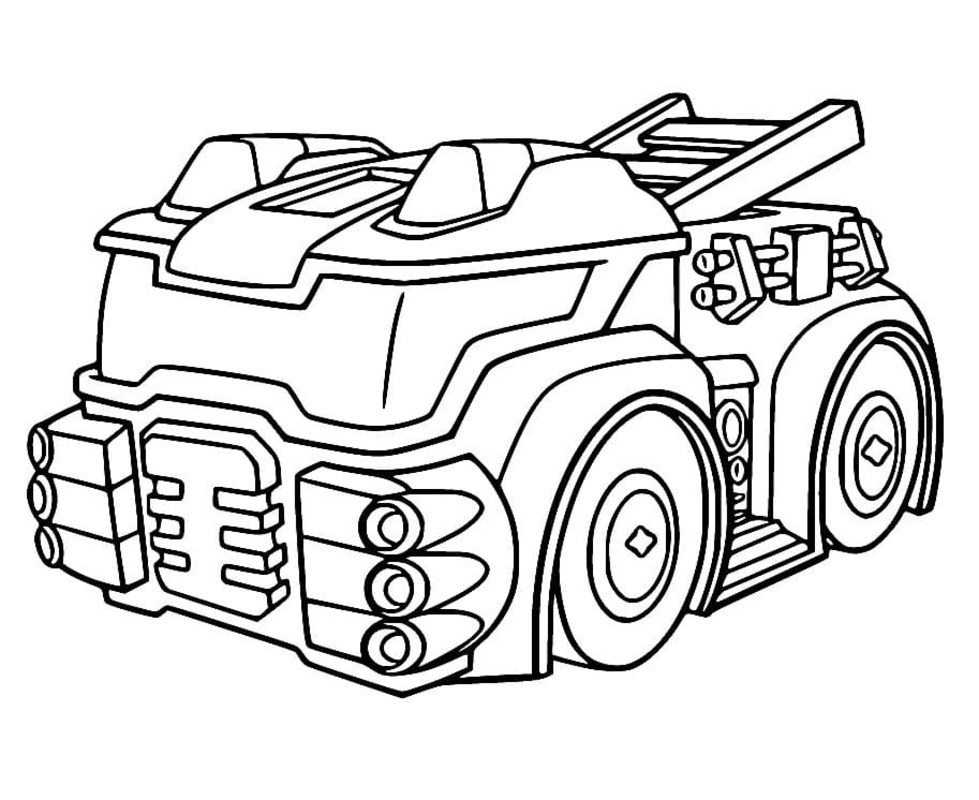 Kolorowanka Narysuj Rescue Bots bezpłatny łatwy