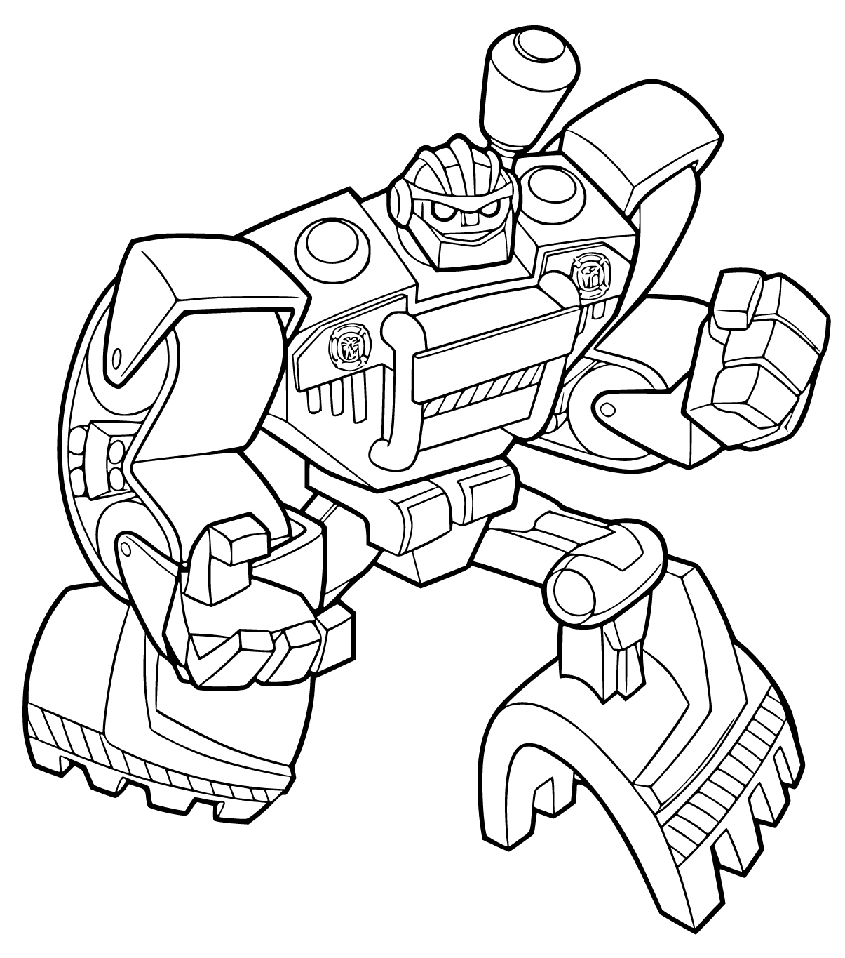 Kolorowanka Narysuj Rescue Bots bezpłatny