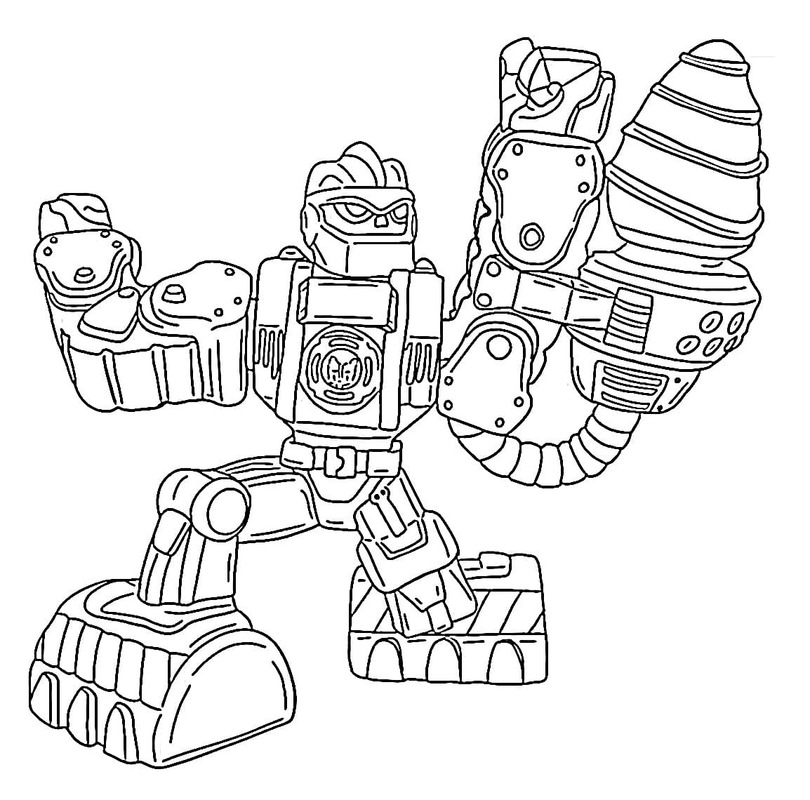 Kolorowanka Narysuj Rescue Bots podstawowy