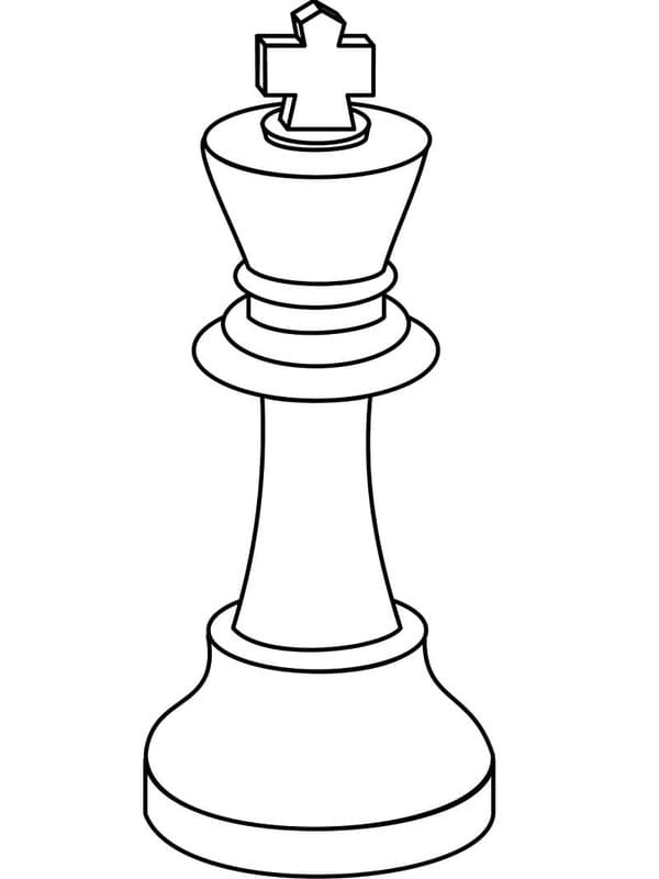 Kolorowanka Narysuj Szachy bezpłatny wydruku łatwy