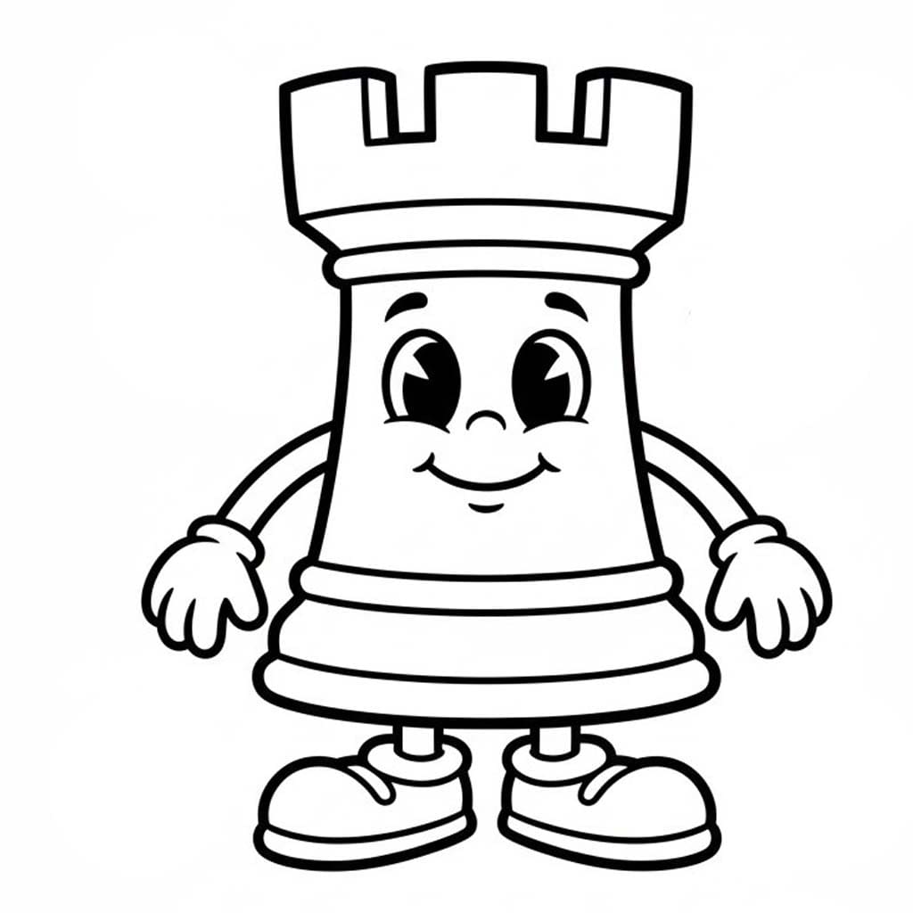 Kolorowanka Narysuj Szachy bezpłatny wydruku prosty