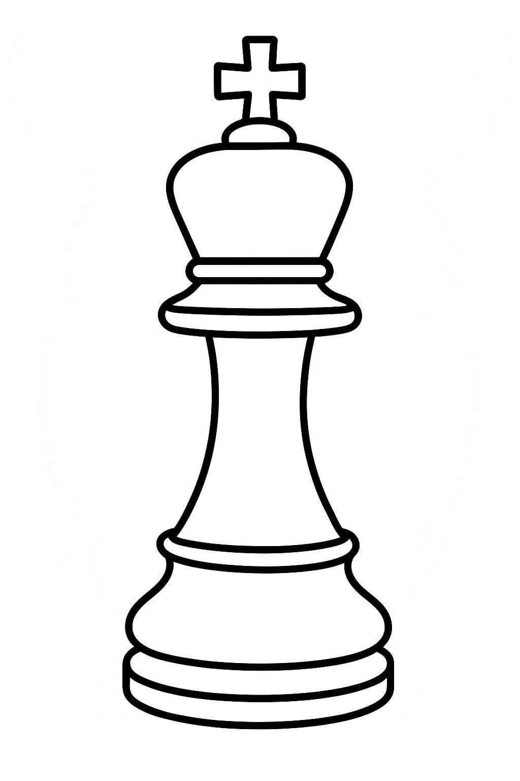 Kolorowanka Narysuj Szachy prosty