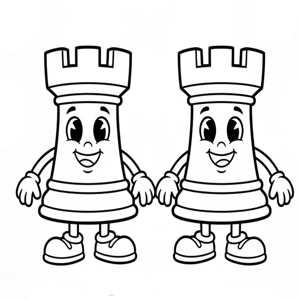 Kolorowanka Narysuj Szachy wydruku łatwy