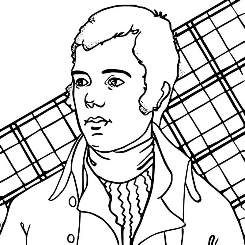 Kolorowanka Narysuj Szkocja wydruku prosty